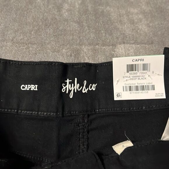 Style & Co Black Capri Pant - Picture 6 of 7
